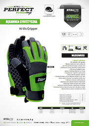 Stalco Perfect Powermax - rękawice Perfect Powermax HI VIS GRIPPER